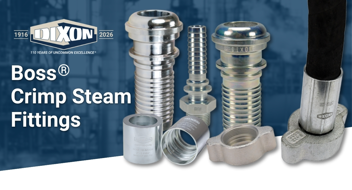 Boss® Crimp Steam Fittings