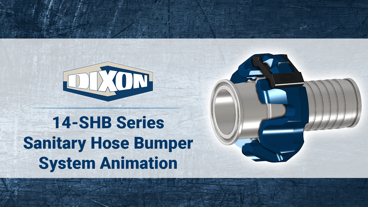 14-SHB Series Sanitary Hose Bumper System Animation