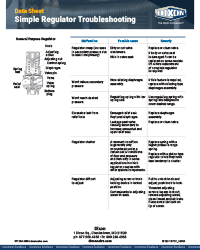 Simple Regulator Troubleshooting- Data Sheet
