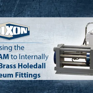 Using the 15TONRAM to Internally Expand Brass Holedall Petroleum Fittings