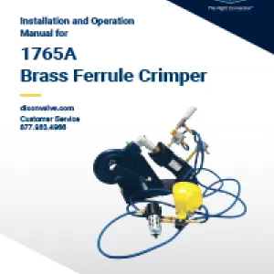 1765A Brass Ferrule Crimper