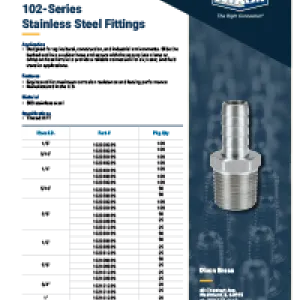 102-Series Stainless Steel Fittings