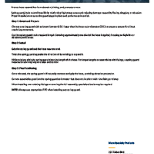 Spring Guard Installation Guide