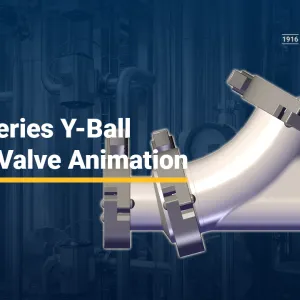 HYC-Series Y-Ball Check Valve Animation