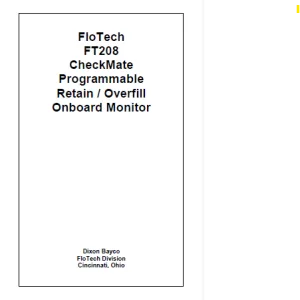 FloTech® CheckMate Programmable Retain / Overfill Onboard Monitor (FT208)