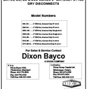 Maintenance Instructions for BS & BSS Series Bayonet Couplers 
