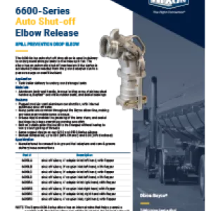 6600-Series Auto Shut-off Elbow Release