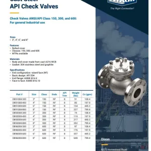 Cast Steel API Check Valves
