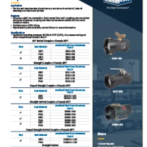 Bayonet Style Dry Disconnects