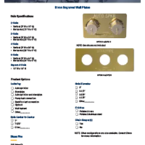 Dixon® Fire Submittal Sheet- Engraved Wall Plates