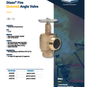 Grooved Angle Valves