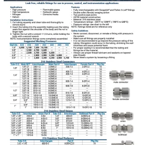 Instrumentation Fittings