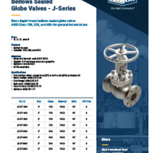 J Series Cast Steel Bellows Seal Globe Valves