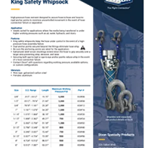 King Safety Whipsock with Shackles