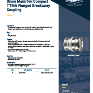 Dixon MannTek Compact TTMS Flanged Breakaway Coupling