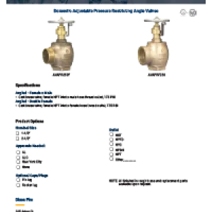 Domestic Adjustable Pressure Restricting Angle Valves