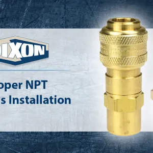 Proper NPT Threads Installation