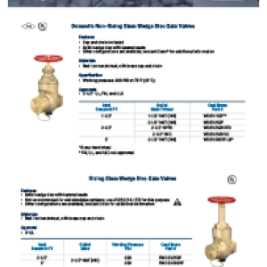 Wedge Disc Brass Gate Valves