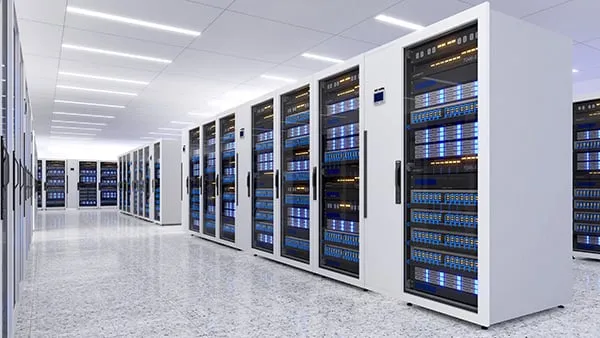 Mainframe computers in a data center