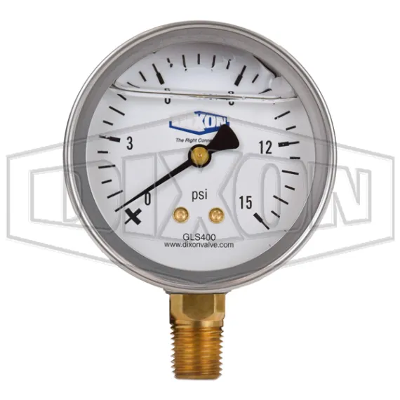 Liquid Filled Lower Mount Stainless Case Gauge