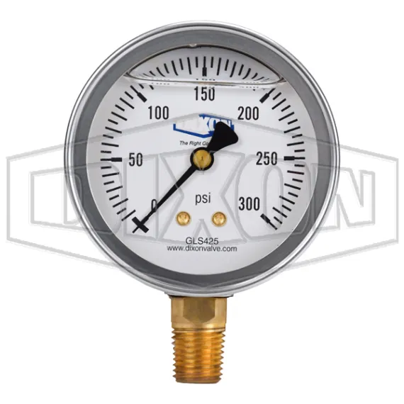 Liquid Filled Lower Mount Stainless Case Gauge