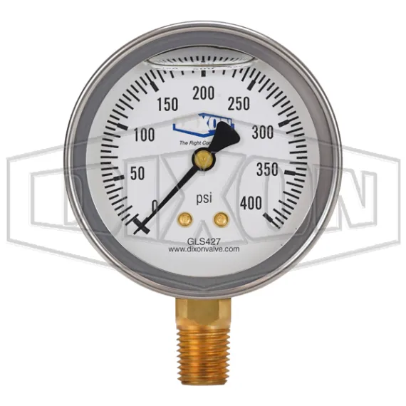 Liquid Filled Lower Mount Stainless Case Gauge