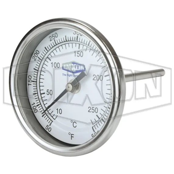 Model 30 Bi-Metal Back Connected 3" Face Thermometer