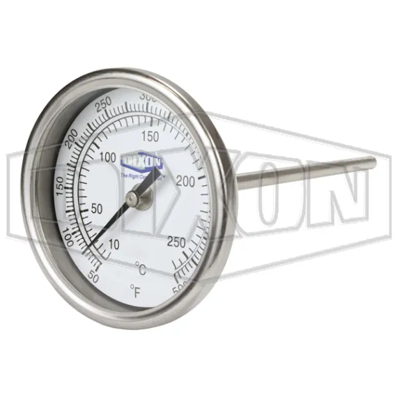Model 30 Bi-Metal Back Connected 3" Face Thermometer