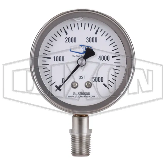 Stainless Liquid Filled Lower Mount Gauge