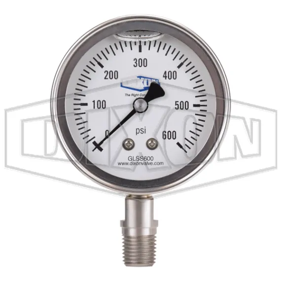 Stainless Liquid Filled Lower Mount Gauge