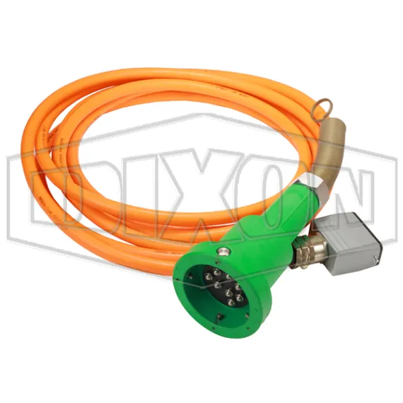 API Thermistor, 8p, 4j w/20' Straight Blue Cable & D-Connector Breakaway