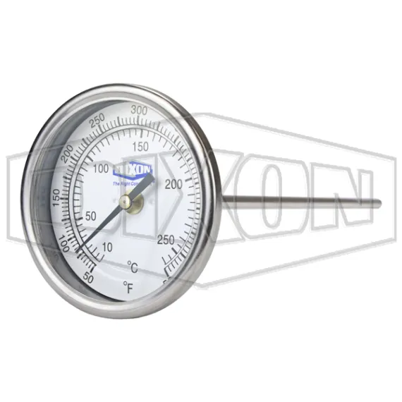 Model 30 Bi-Metal Back Connected 3" Face Thermometer