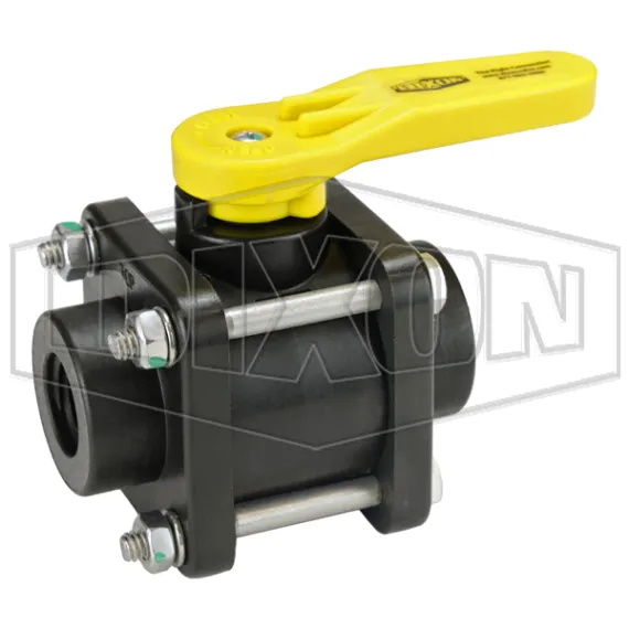 Polypropylene 4-Bolt Ball Valve