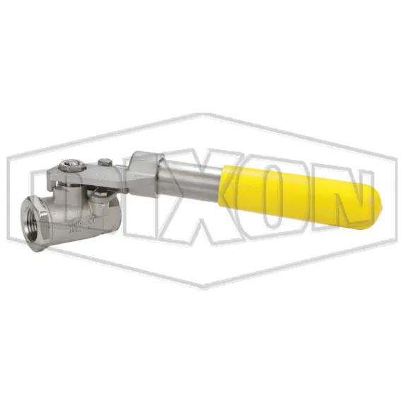 "Deadman" Spring Return Handle Stainless Steel Ball Valve