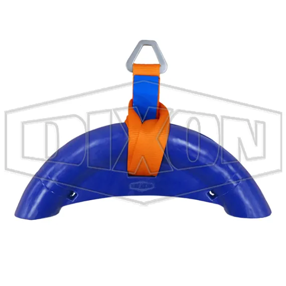 2" Polyurethane Hose Saddle and nylon sling with D-ring, extended radius