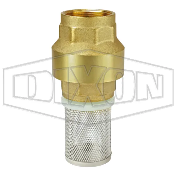 Strainer with Spring-Loaded Check Valve