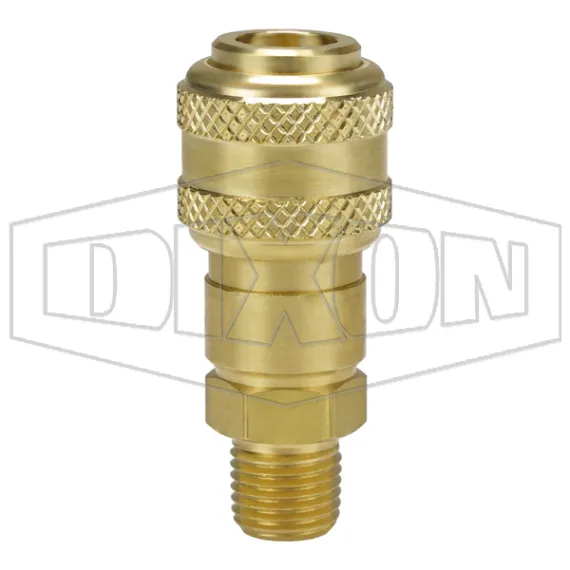 D-Series Pneumatic Automatic Male Threaded Coupler