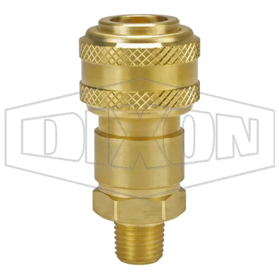 D-Series Pneumatic Automatic Male Threaded Coupler