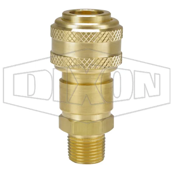 D-Series Pneumatic Automatic Male Threaded Coupler