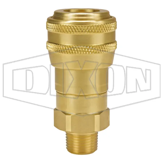 D-Series Pneumatic Automatic Male Threaded Coupler