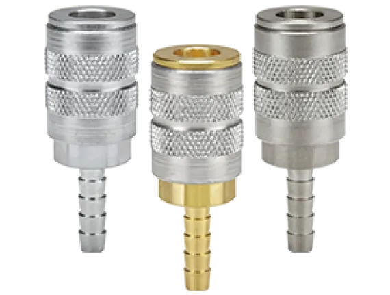 F-Series Pneumatic Manual Standard Hose Barb Coupler
