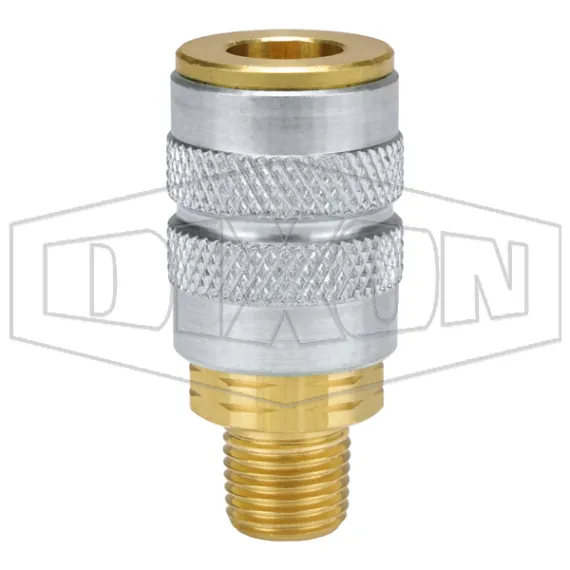 F-Series Pneumatic Manual Male Threaded Coupler
