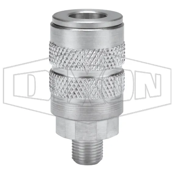 F-Series Pneumatic Manual Male Threaded Coupler