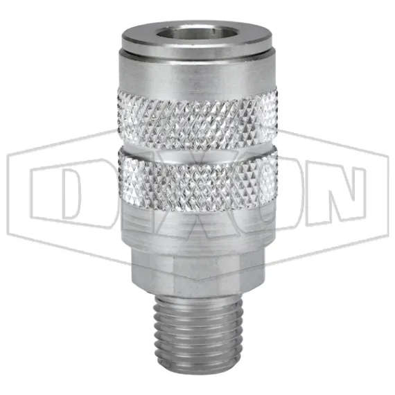 F-Series Pneumatic Manual Male Threaded Coupler