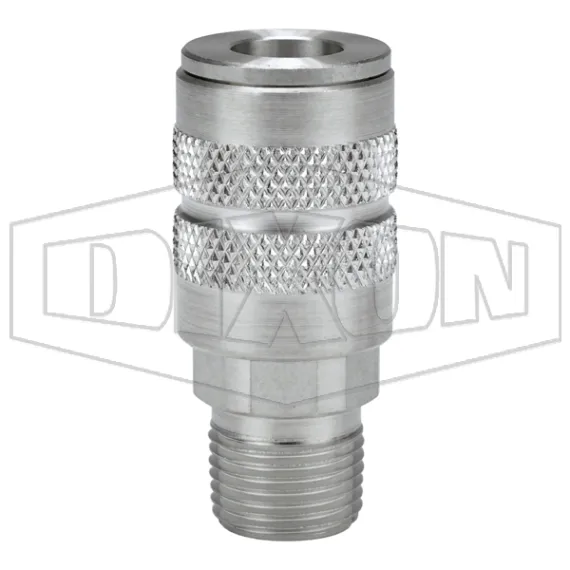 F-Series Pneumatic Manual Male Threaded Coupler