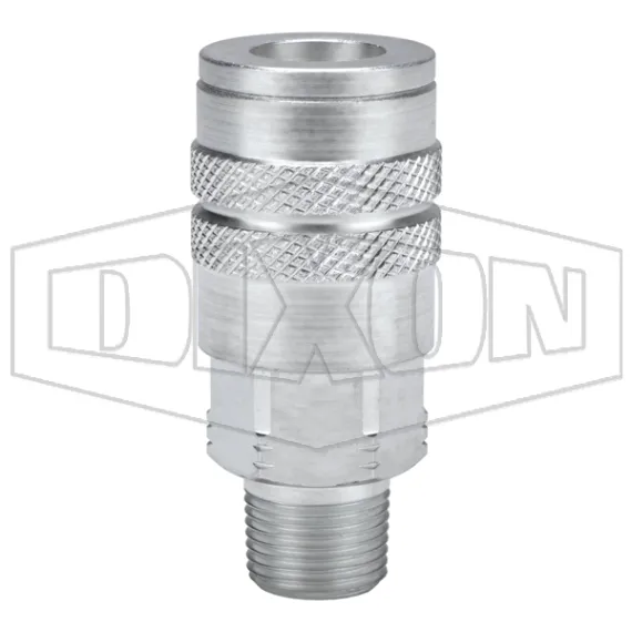 F-Series Pneumatic Manual Male Threaded Coupler