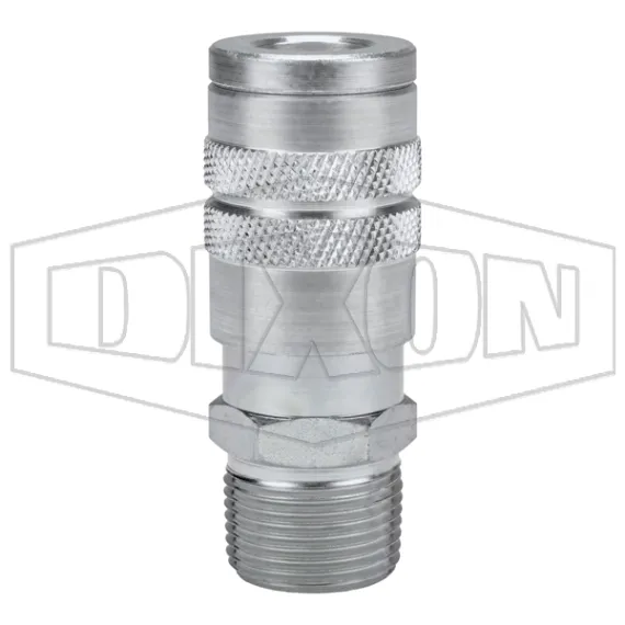 F-Series Pneumatic Manual Male Threaded Coupler