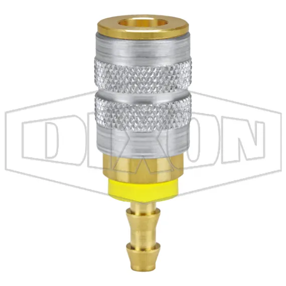 F-Series Pneumatic Manual Push-Loc Hose Barb Coupler