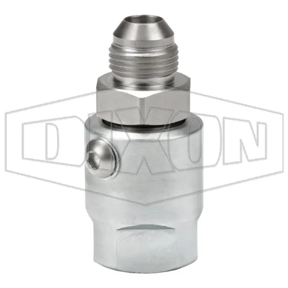 Super Swivels® Male JIC 37° x Female NPTF Inline Swivel