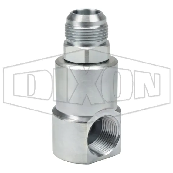 Super Swivels® Male JIC 37° x Female NPTF Inline Swivel